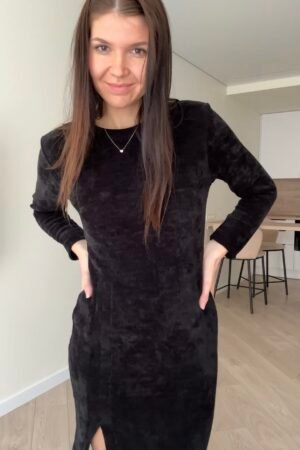 Suknelė su skeltuku